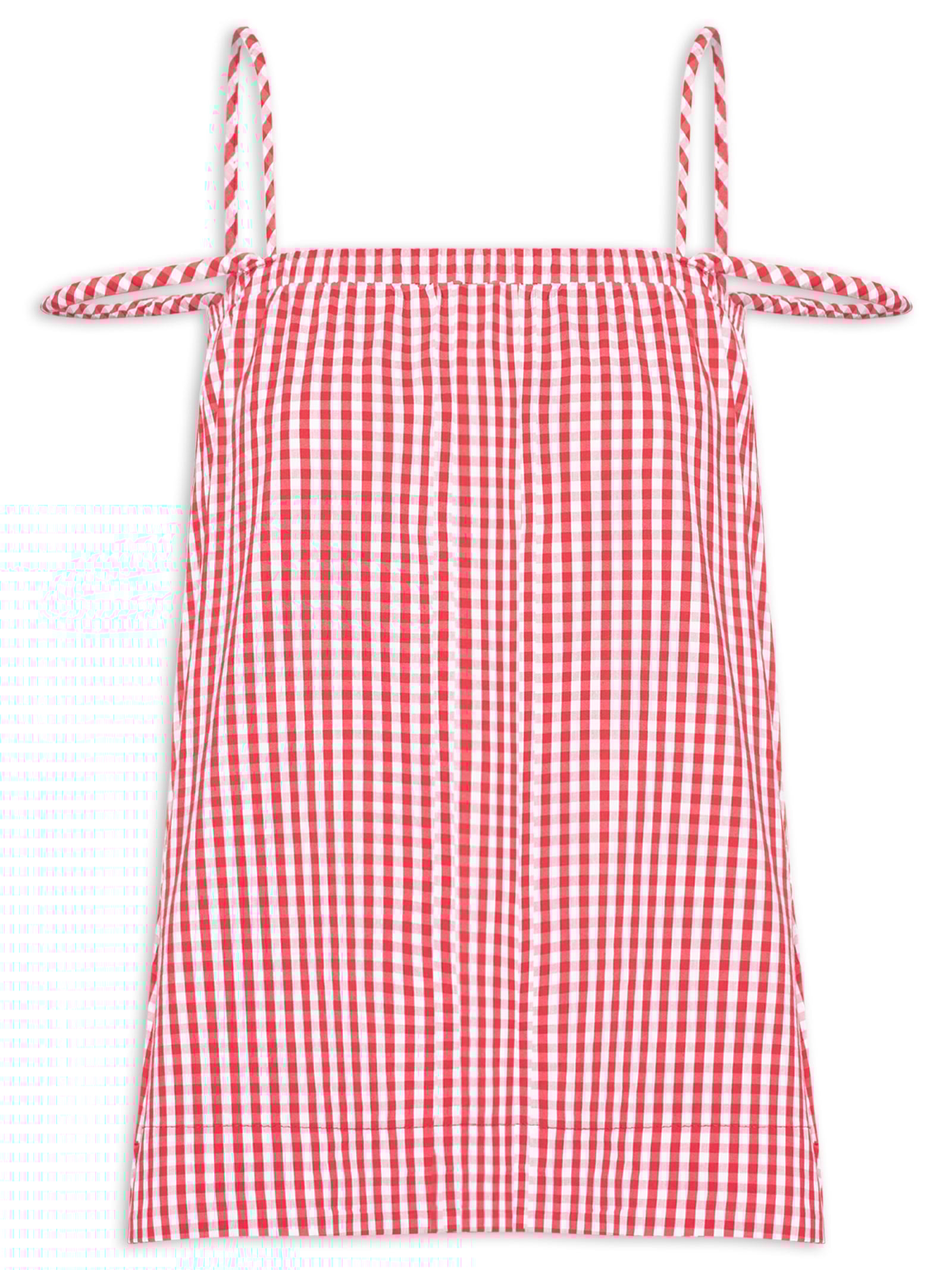 Blusa Feminina Alcinha Alg Vichy Vermelho Cantão