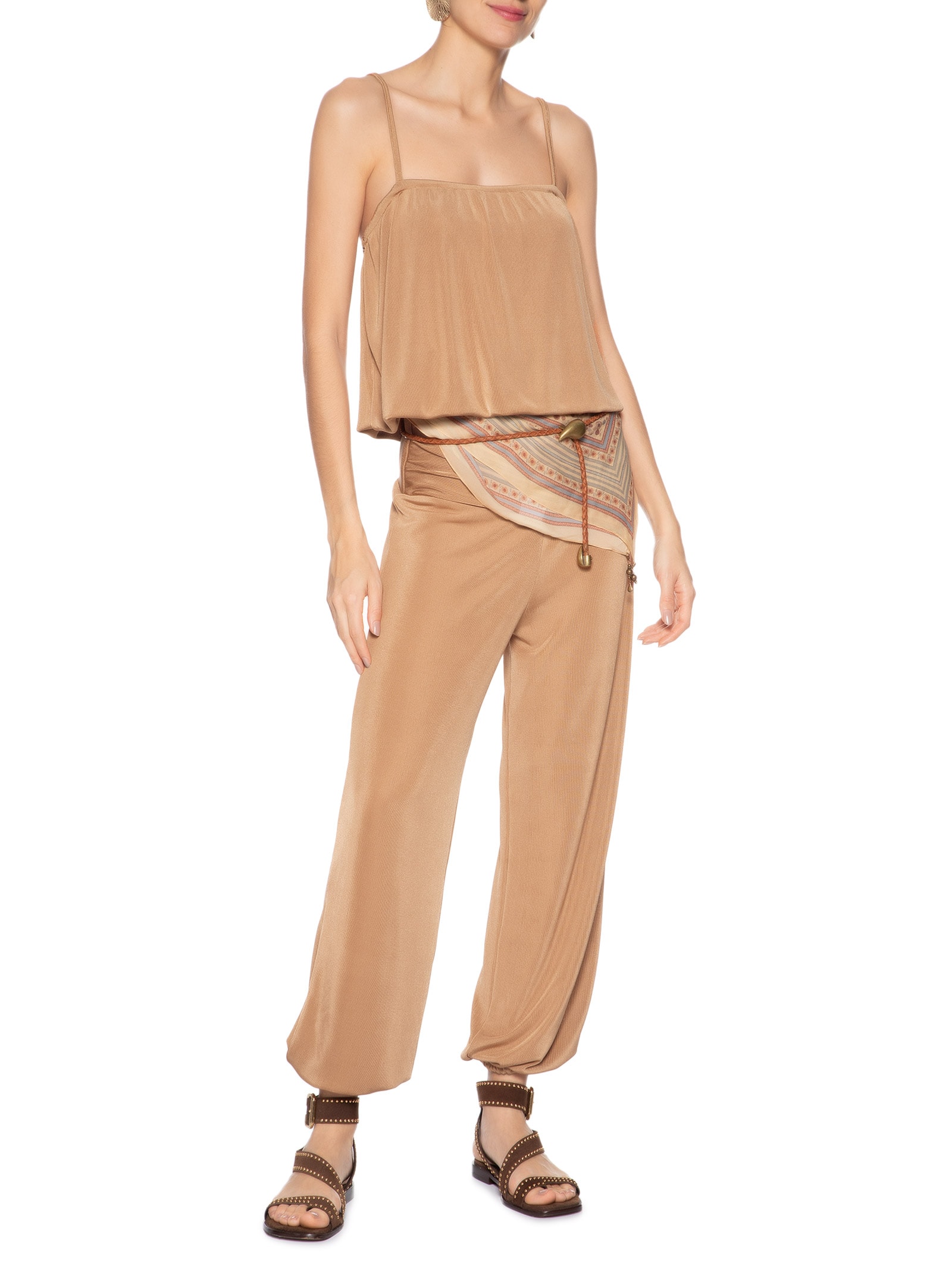 Blusa Feminina Alcinha Balonê Bege Maria Filó