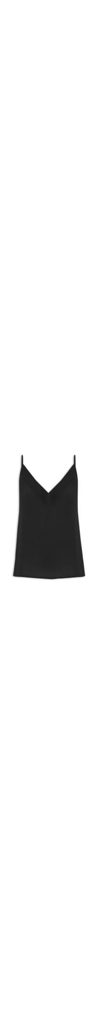 Blusa Feminina Alcinha Decote V - Preto