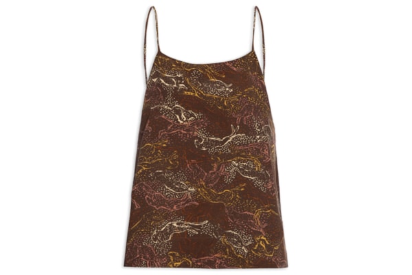 Blusa Feminina Alcinha Est Odisseia - Marrom