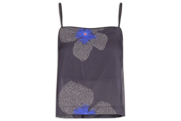 Blusa Feminina Alcinha Estampa Floral Yaya - Preto