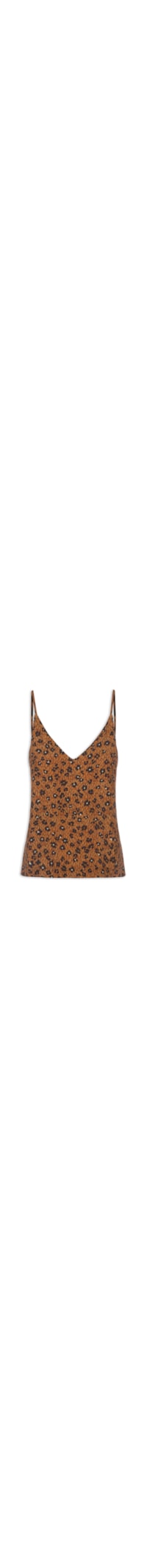 Blusa Feminina Alcinha Florear - Marrom