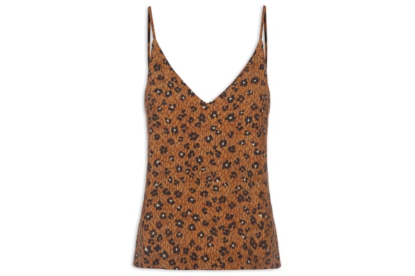 Blusa Feminina Alcinha Florear - Marrom