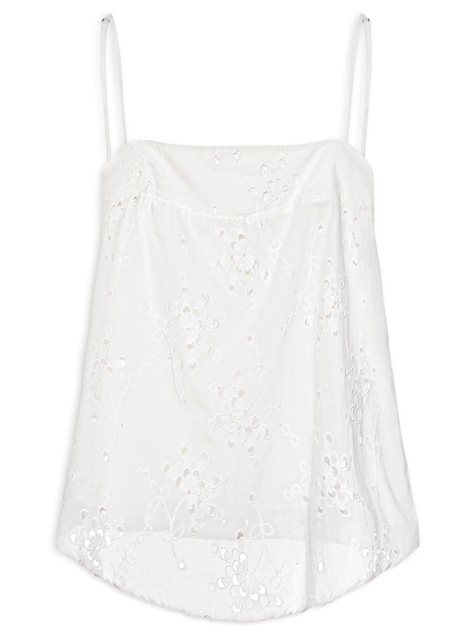 Blusa Feminina Alcinha Laise Branco Maria Filó