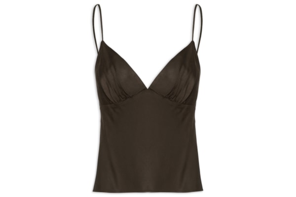 Blusa Feminina Alcinhas - Marrom