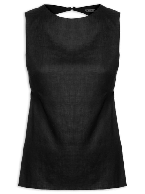 Blusa Feminina Alessandra Linho – Preto