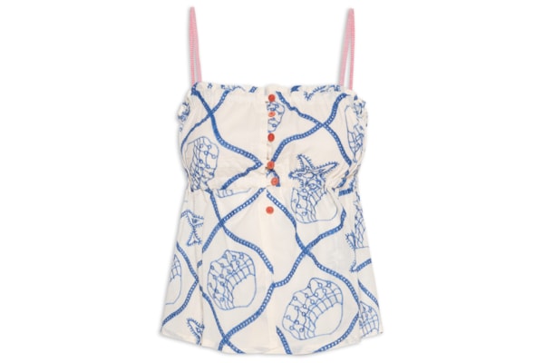 Blusa Feminina Alg Bordado Laise Al Mare - Branco
