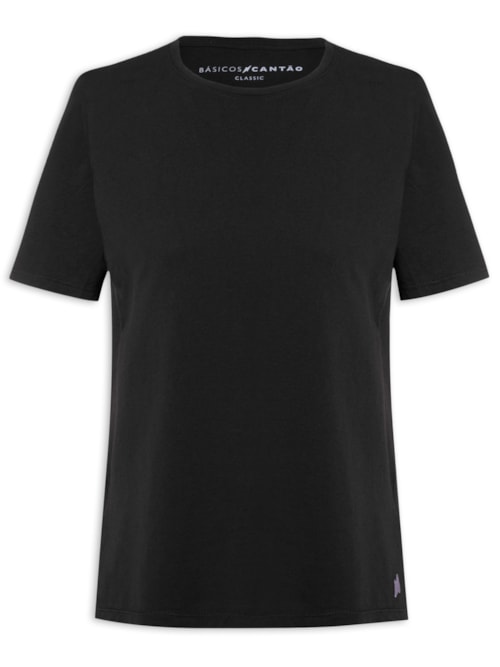 Blusa Feminina Algodão Classic - Preto