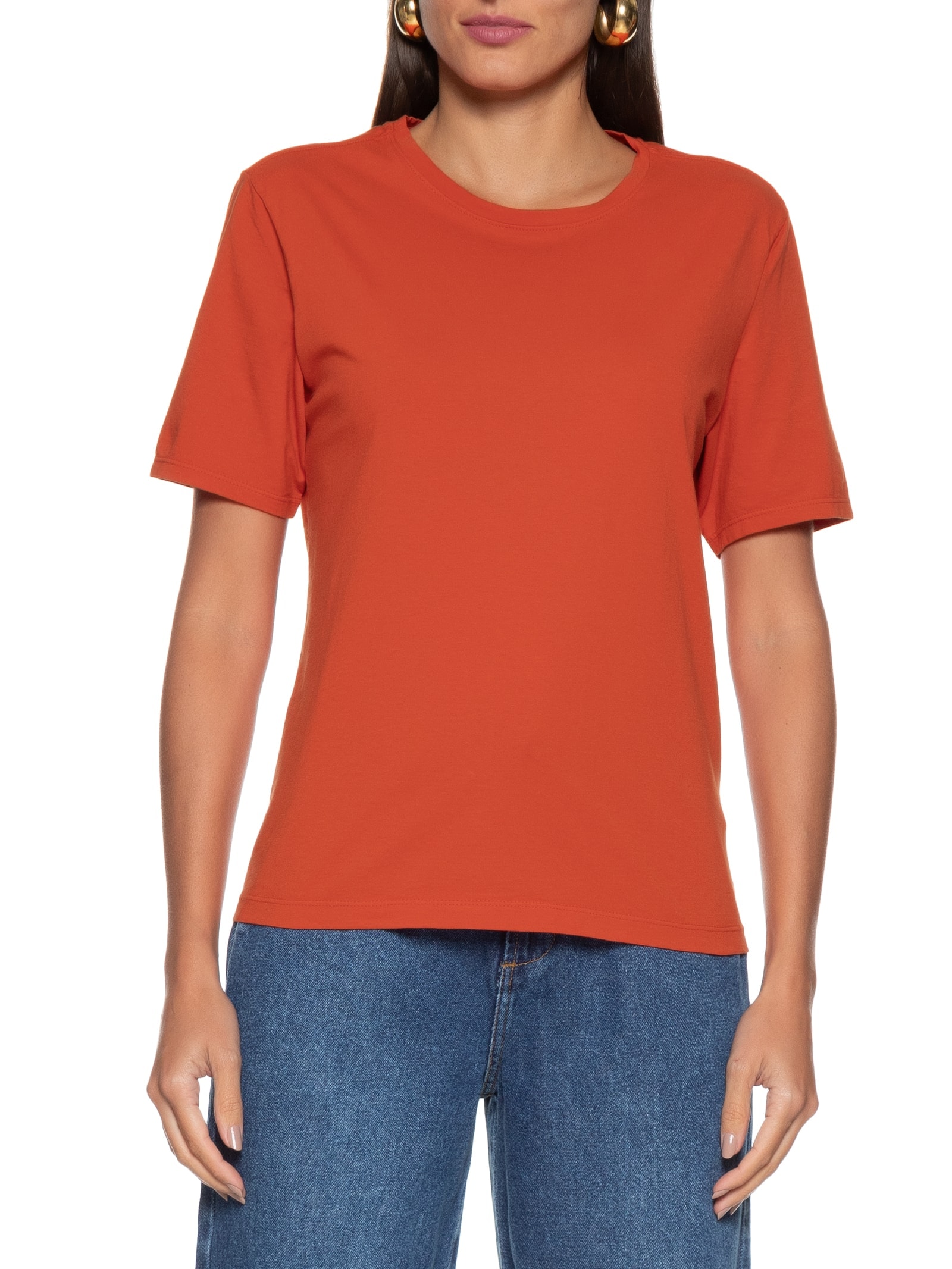 Blusa Feminina Algodão Classic Vermelho  Cantão
