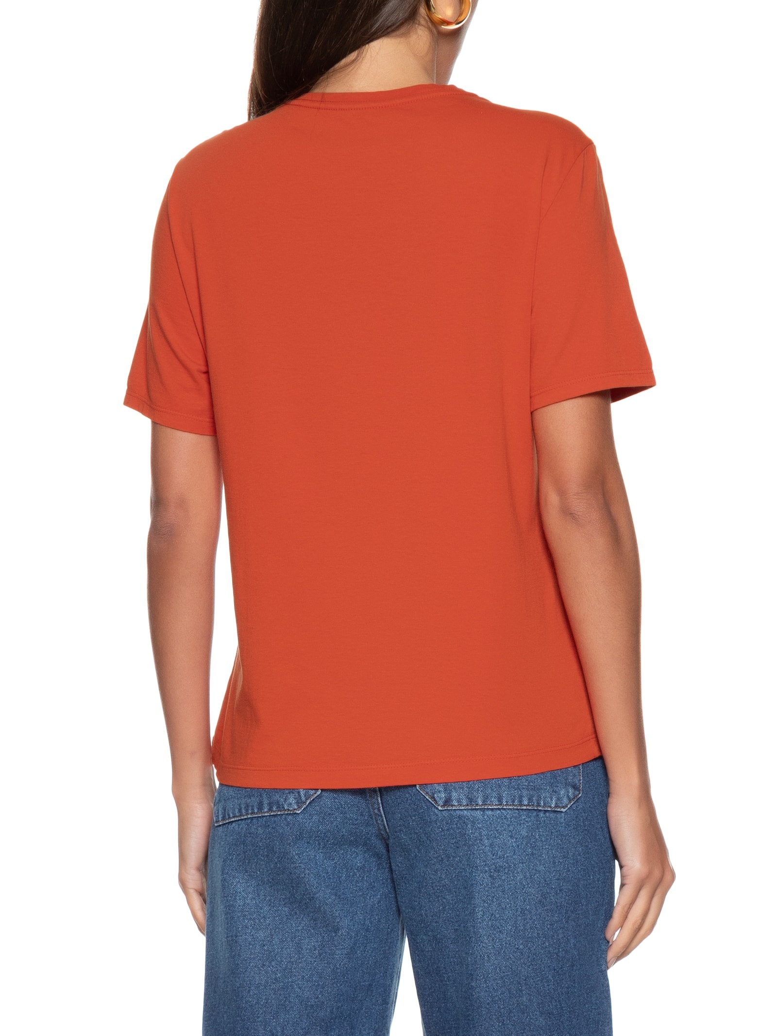 Blusa Feminina Algodão Classic Vermelho  Cantão