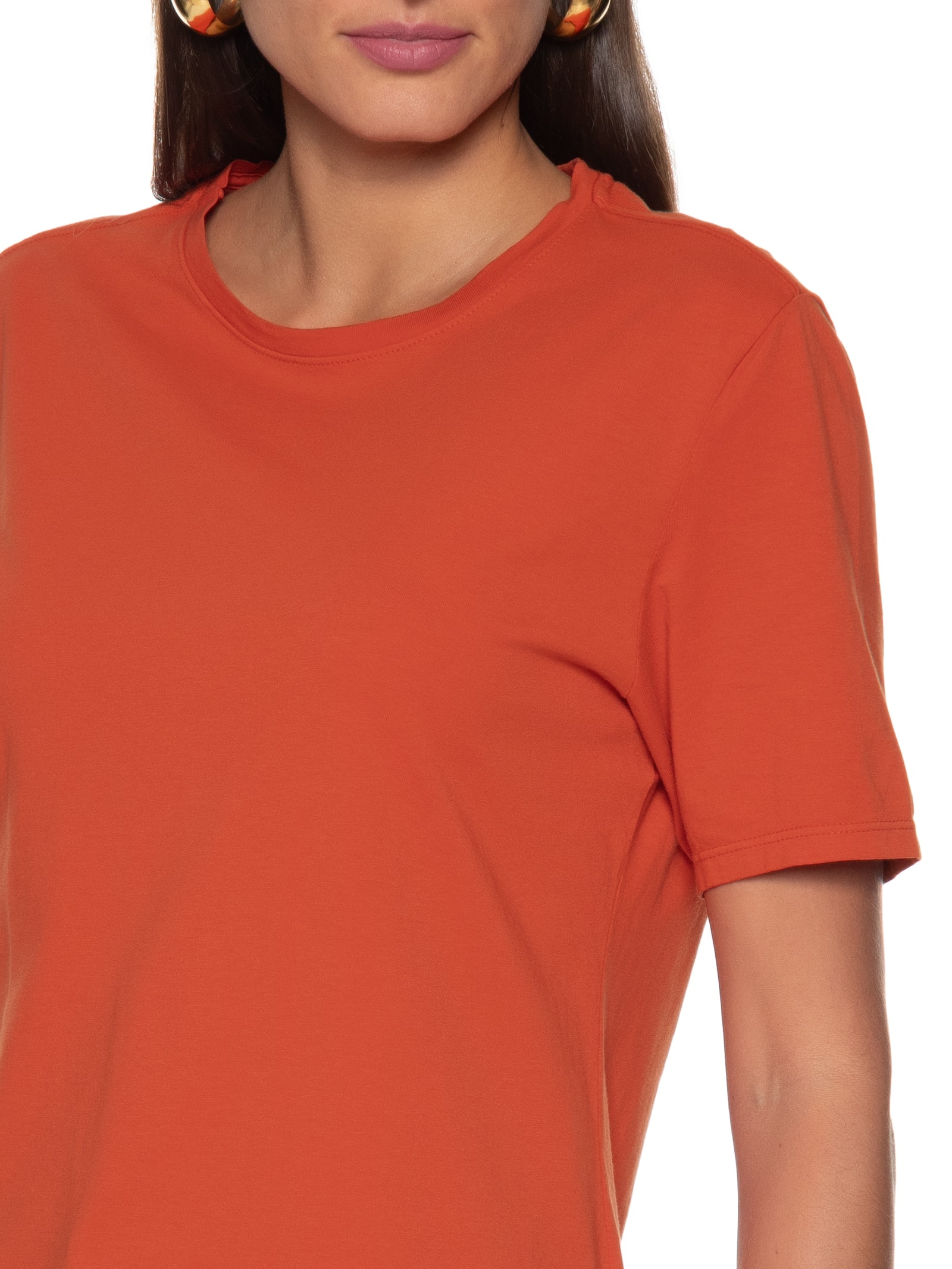 Blusa Feminina Algodão Classic Vermelho  Cantão
