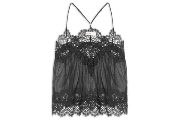 Blusa Feminina Algodão Com Renda - Preto