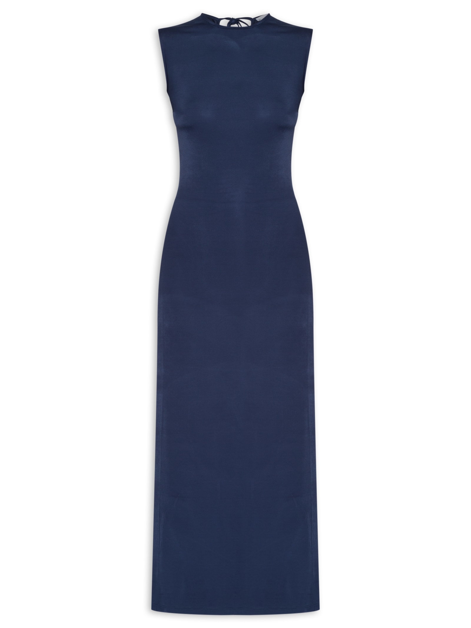 Blusa Feminina Alongada Assimétrica Azul '2Essential