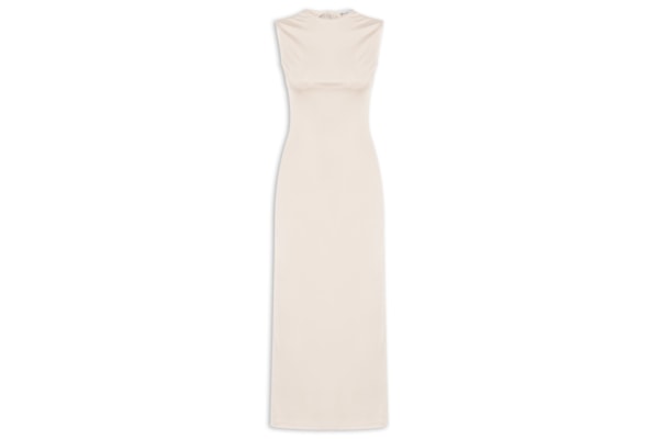 Blusa Feminina Alongada Assimétrica - Bege