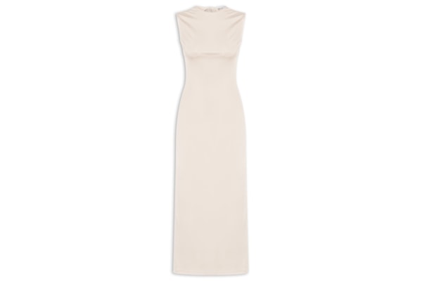 Blusa Feminina Alongada Assimétrica - Bege