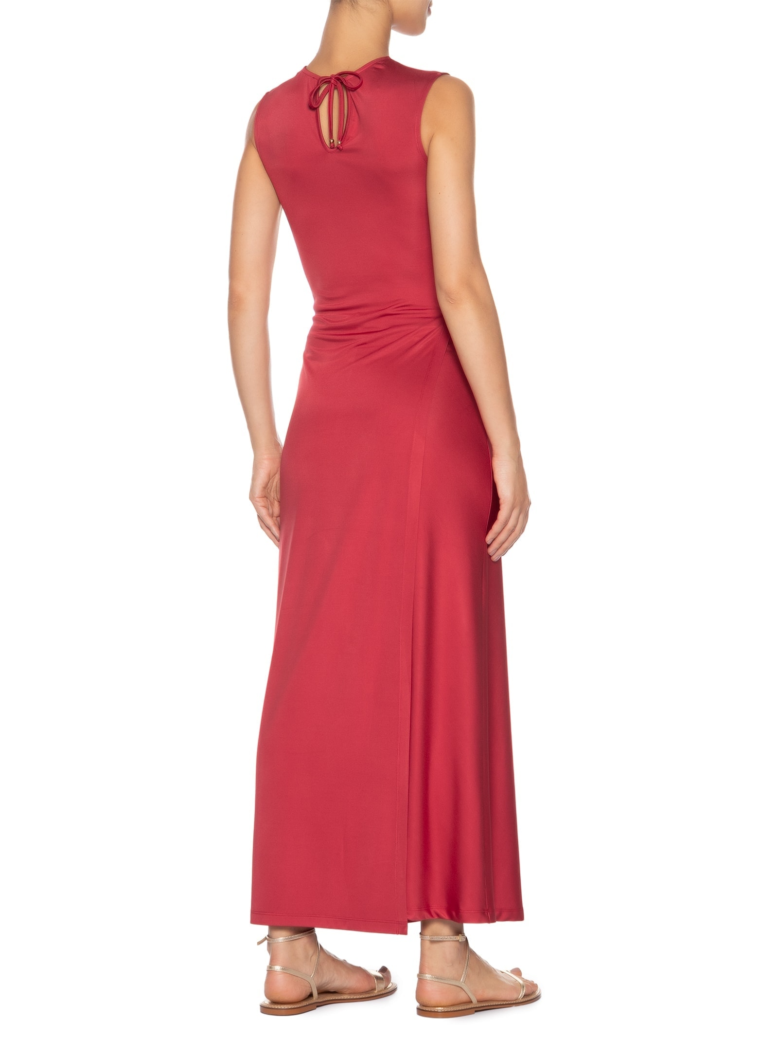 Blusa Feminina Alongada Assimétrica Vermelho '2Essential