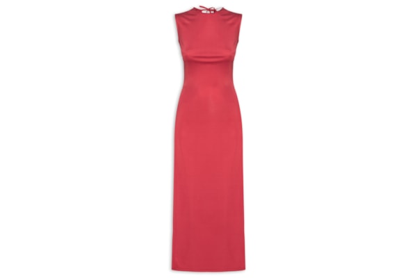 Blusa Feminina Alongada Assimétrica - Vermelho