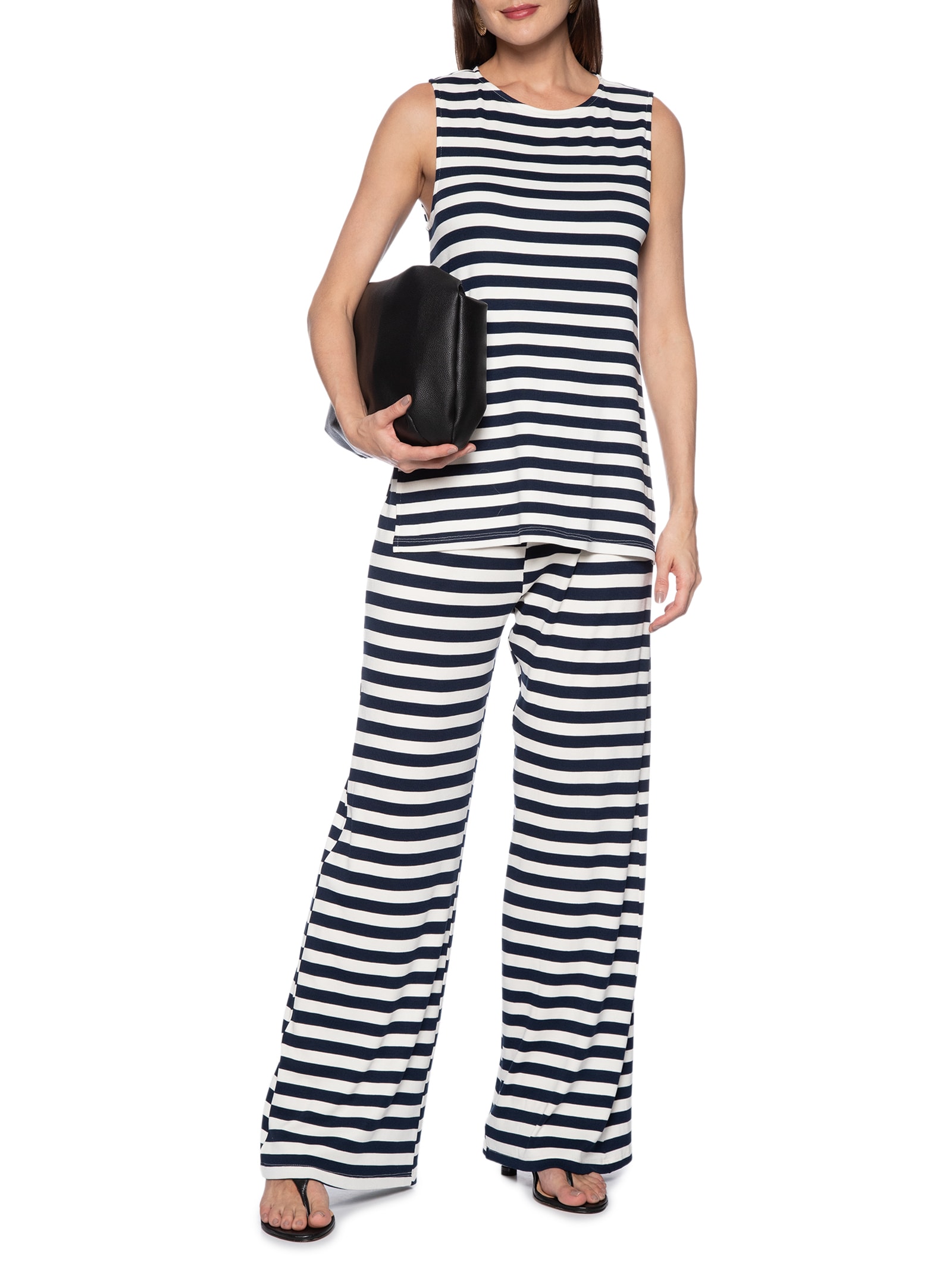 Blusa Feminina Alongada Com Fenda Azul My Favorite Things