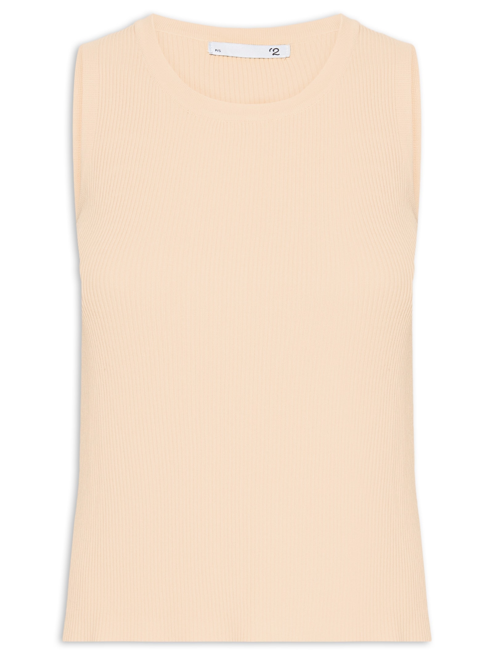Blusa Feminina Alongada Em Tricot Bege '2Essential