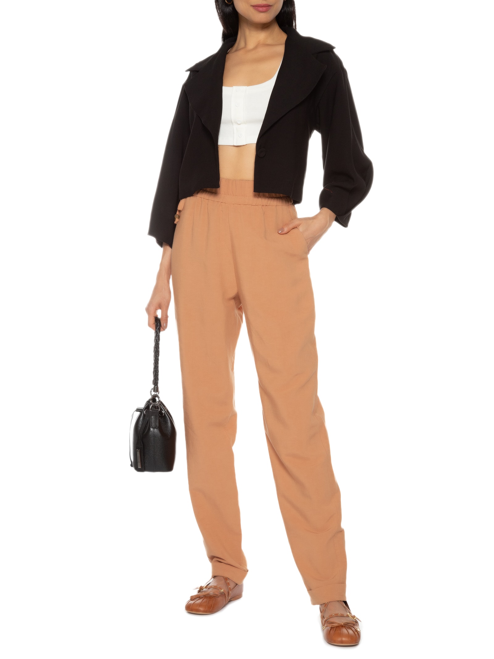 Blusa Feminina Alongada Em Tricot Cinza Basiq