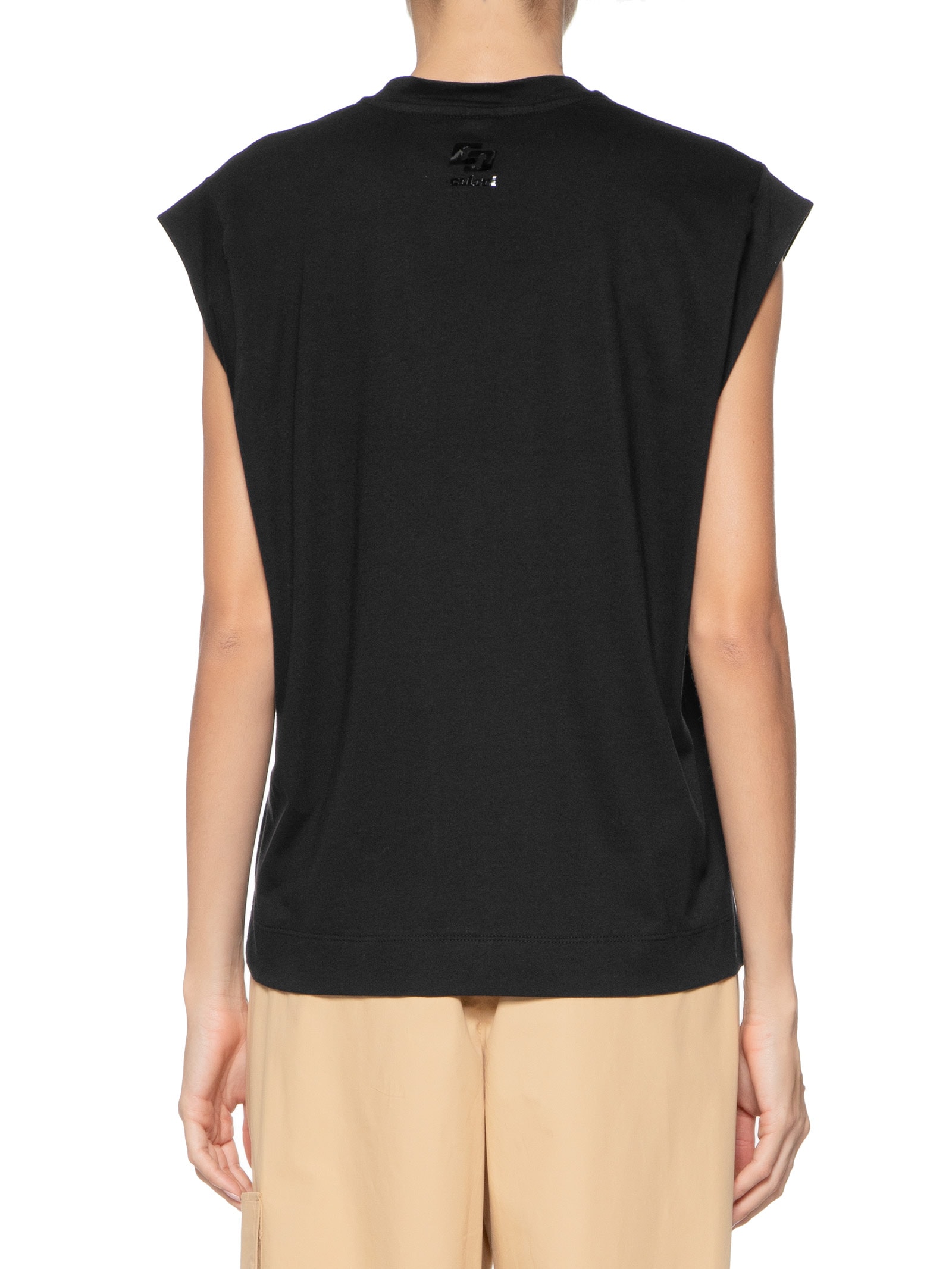 Blusa Feminina Alongada Em Tricot Cinza Colcci