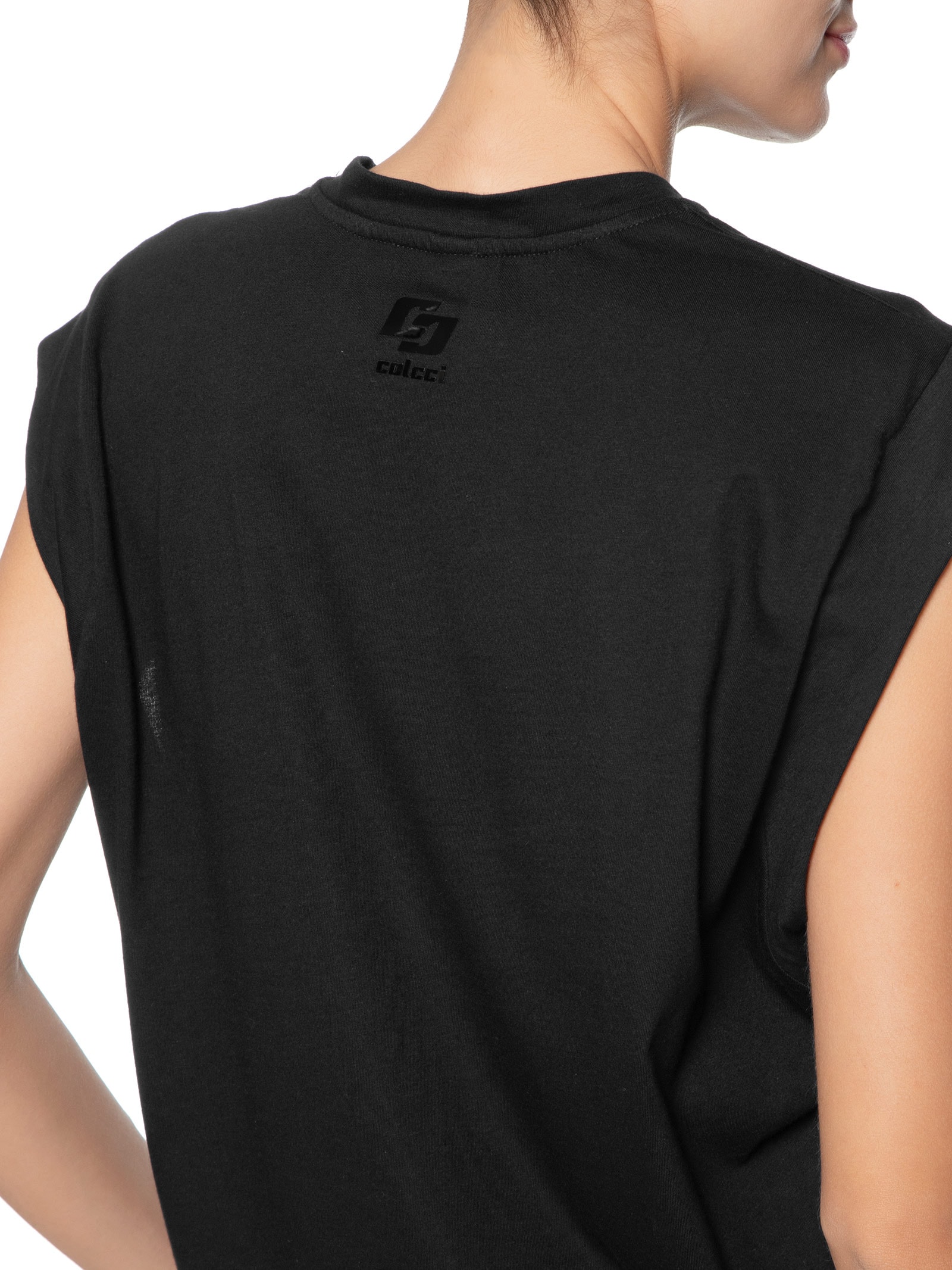 Blusa Feminina Alongada Em Tricot Cinza Colcci