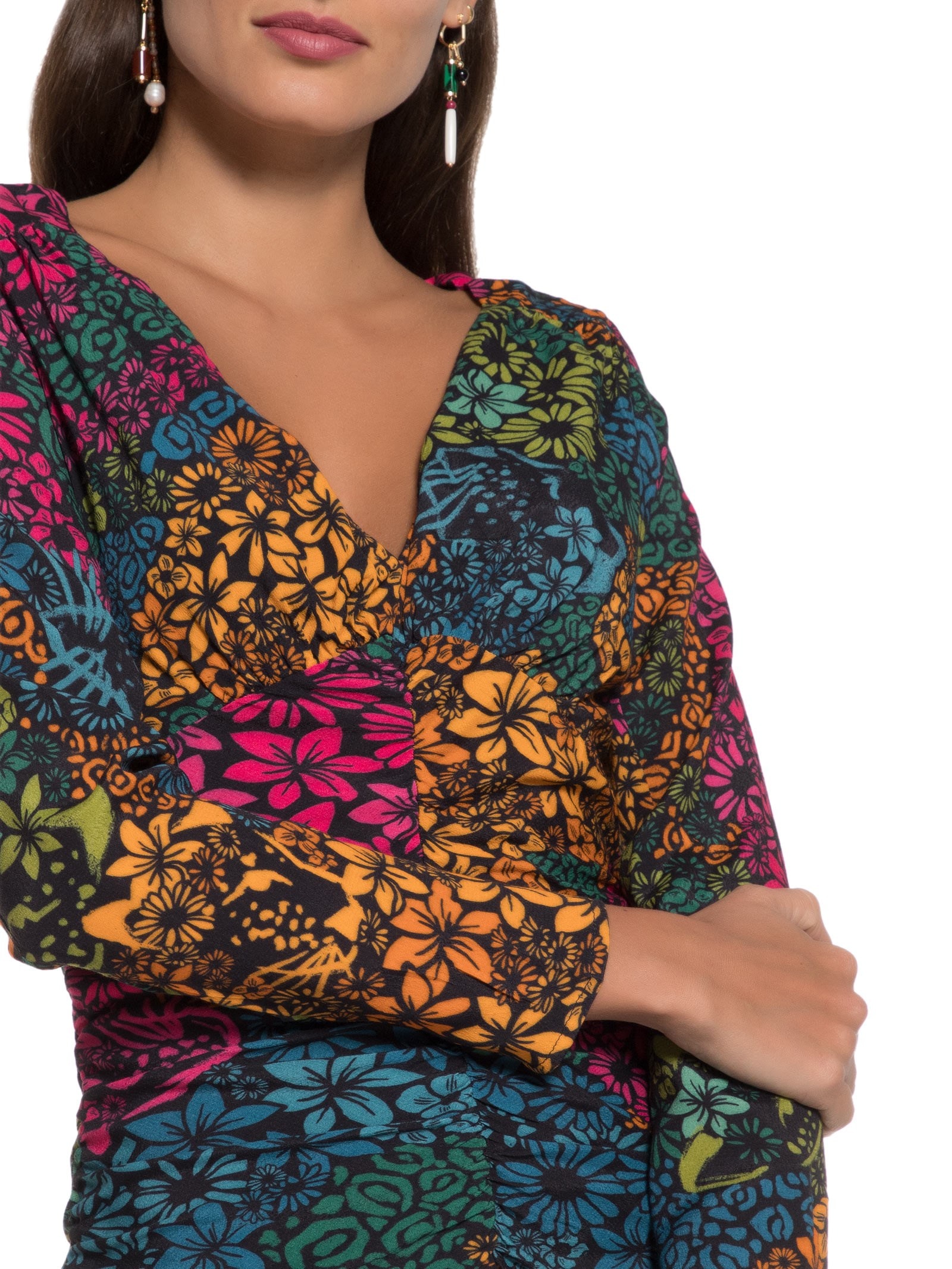 Blusa Feminina Alongada Em Tricot Cinza Farm