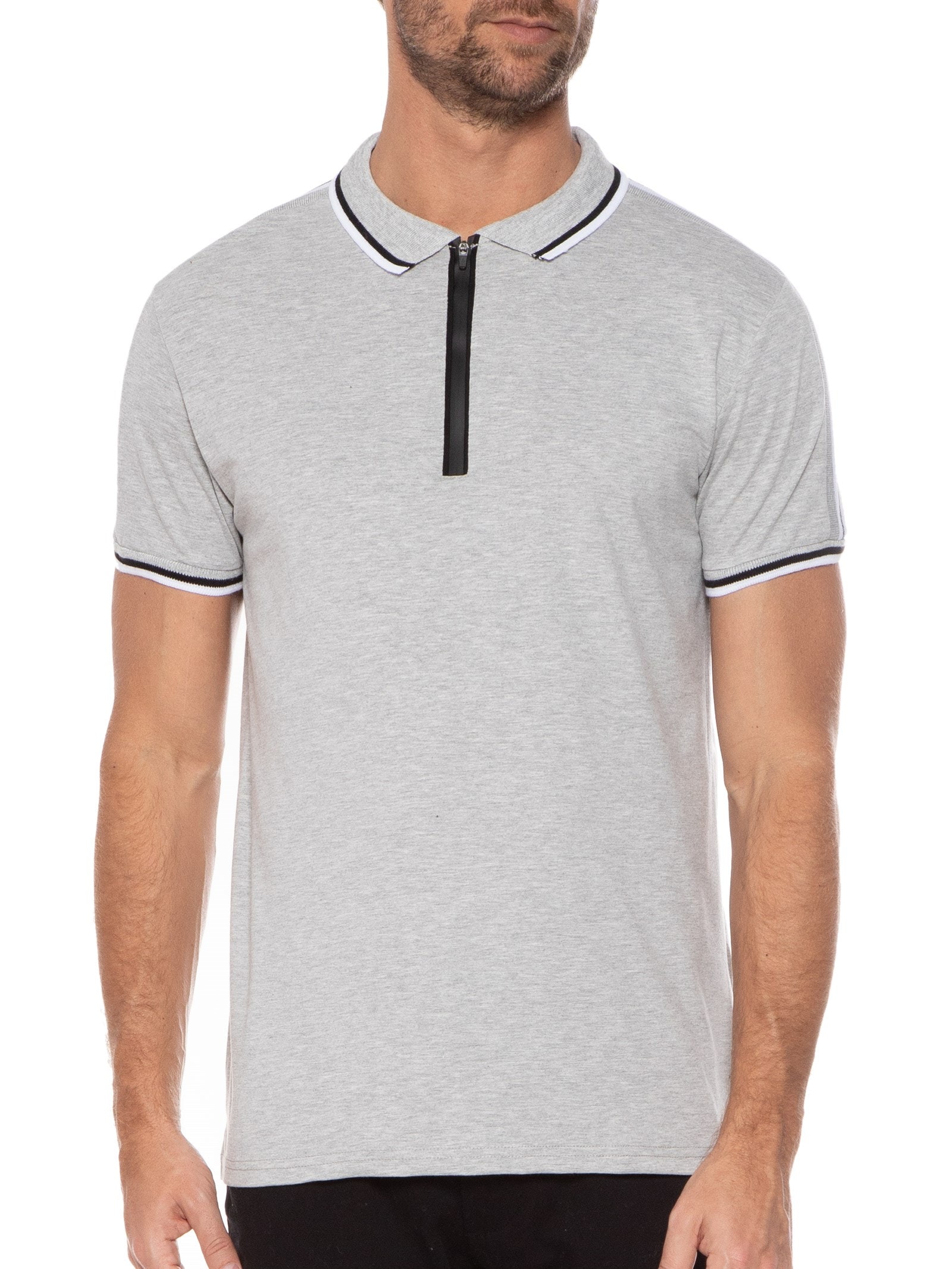 Blusa Feminina Alongada Em Tricot Cinza Basiq Men