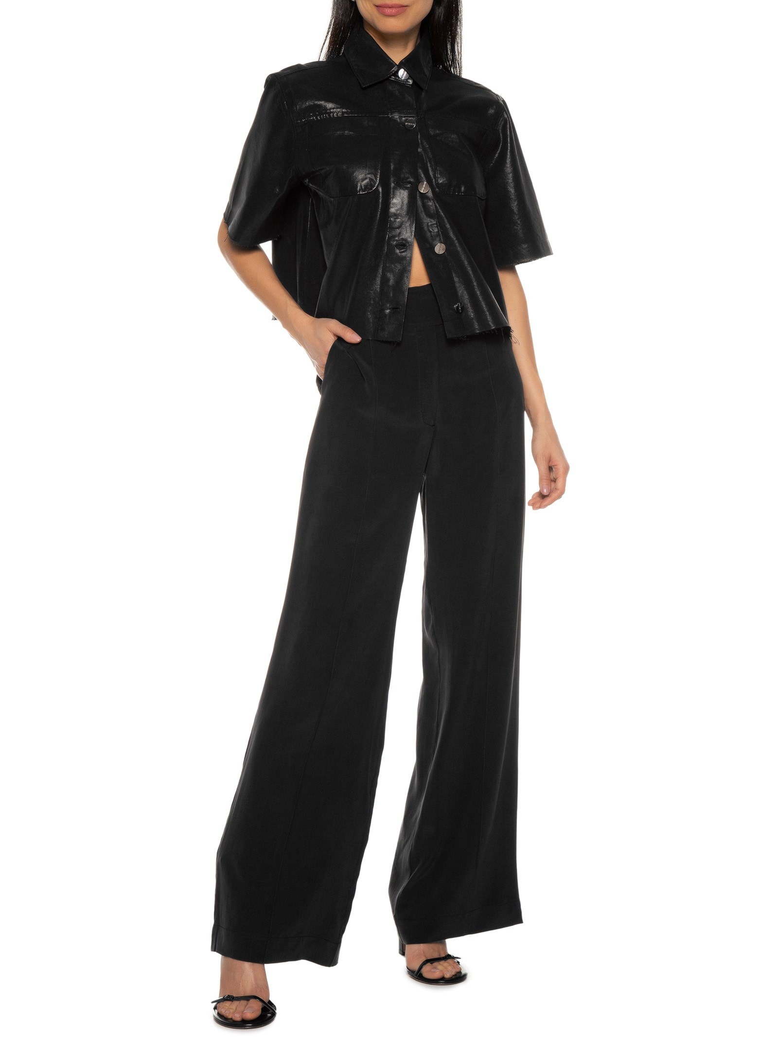 Blusa Feminina Alongada Em Tricot Cinza Le Lis
