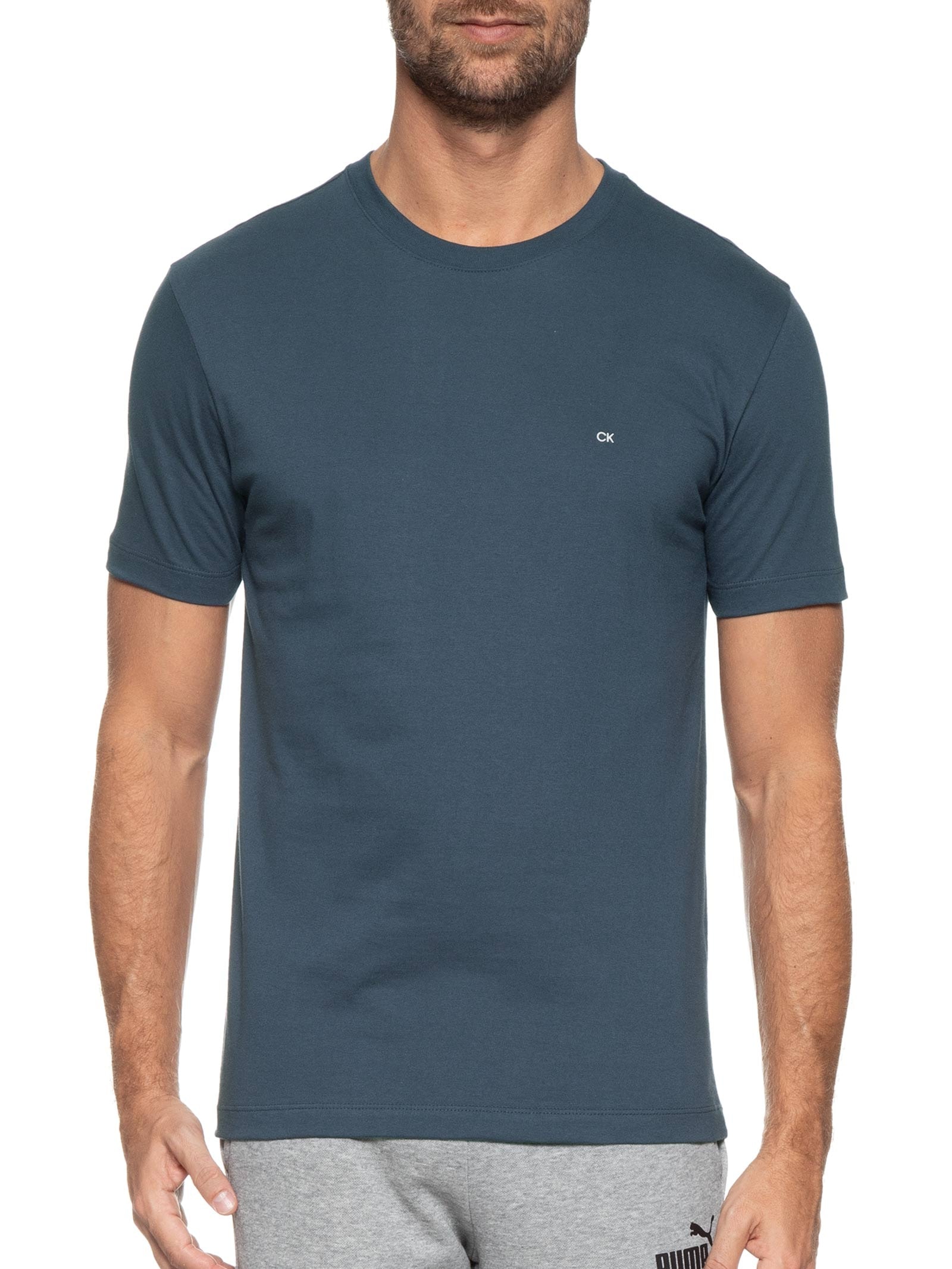 Blusa Feminina Alongada Em Tricot Cinza Calvin Klein - White Label