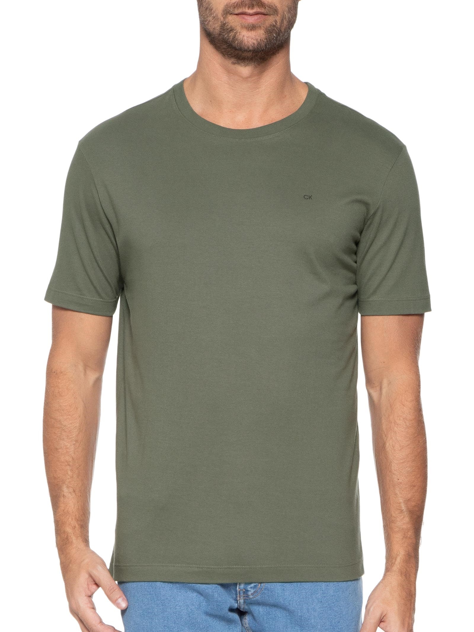 Blusa Feminina Alongada Em Tricot Cinza Calvin Klein - White Label