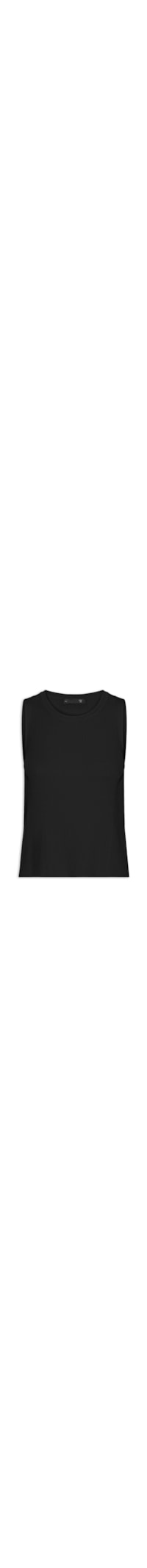 Blusa Feminina Alongada Em Tricot - Preto