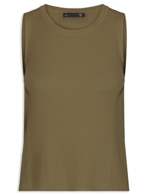 Blusa Feminina Alongada Em Tricot – Verde