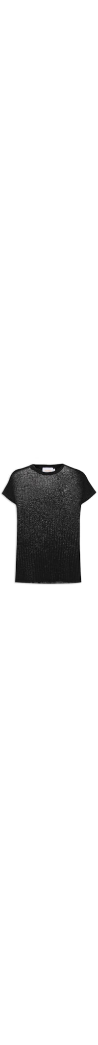 Blusa Feminina Alongada - Preto