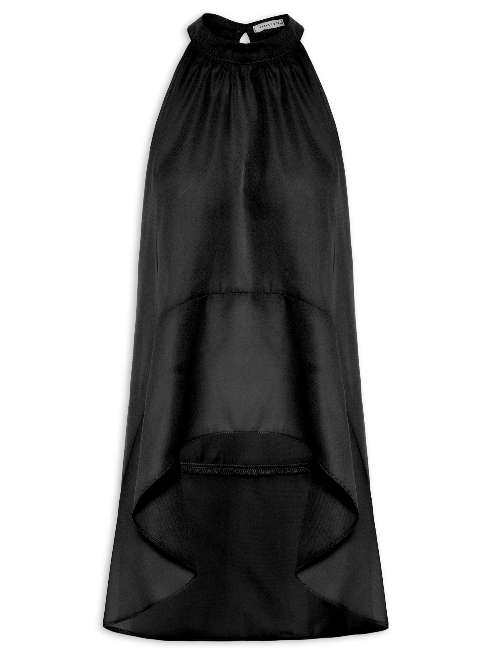 Blusa Feminina Alongada Preto Market 33