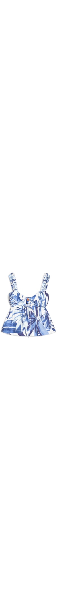 Blusa Feminina Amarração Bananarte - Azul