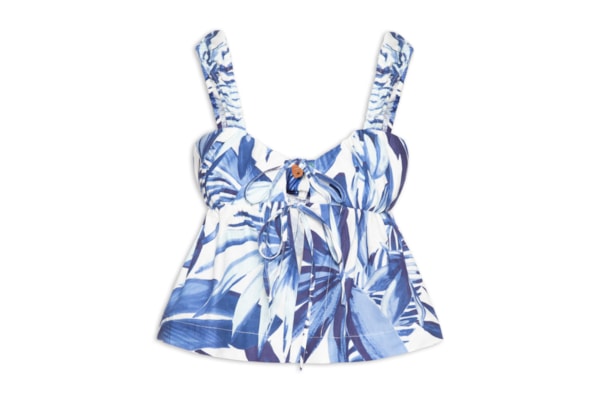 Blusa Feminina Amarração Bananarte - Azul