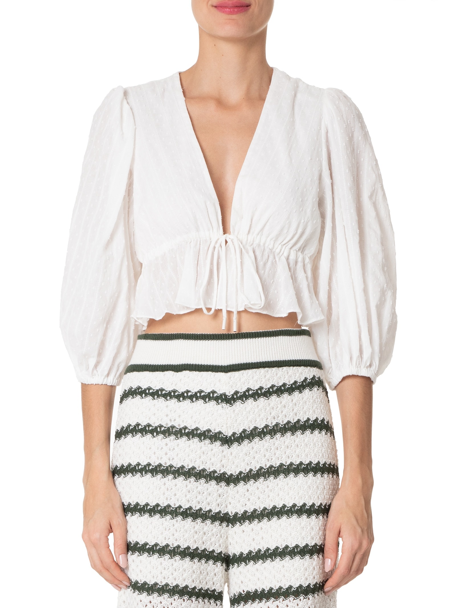 Blusa Feminina Amarração Busto Branco  Dress To