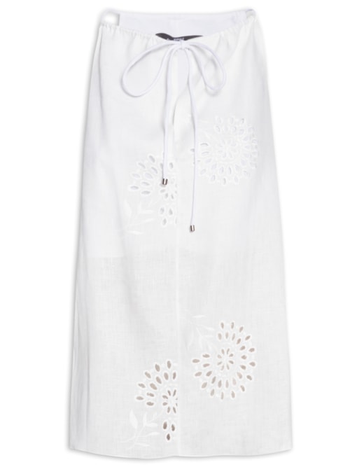 Blusa Feminina Amarração De Laise – Branco