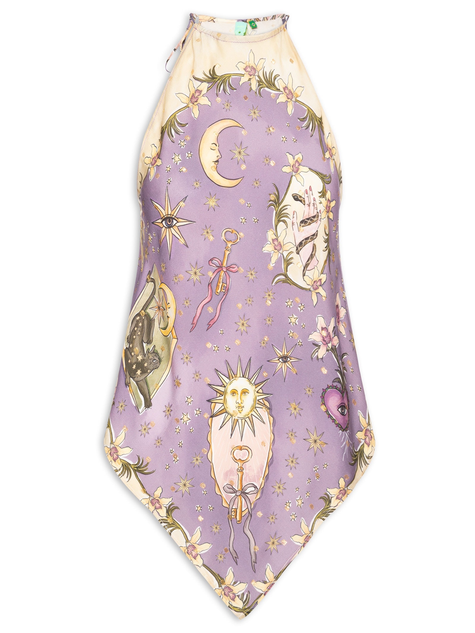 Blusa Feminina Amarração Selva Mística Roxo Farm