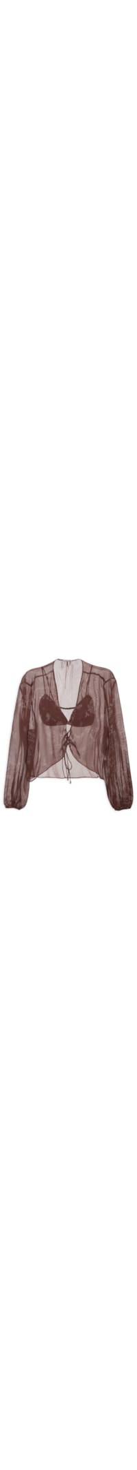 Blusa Feminina Amarração St Bandana Choco Corrida - Marrom