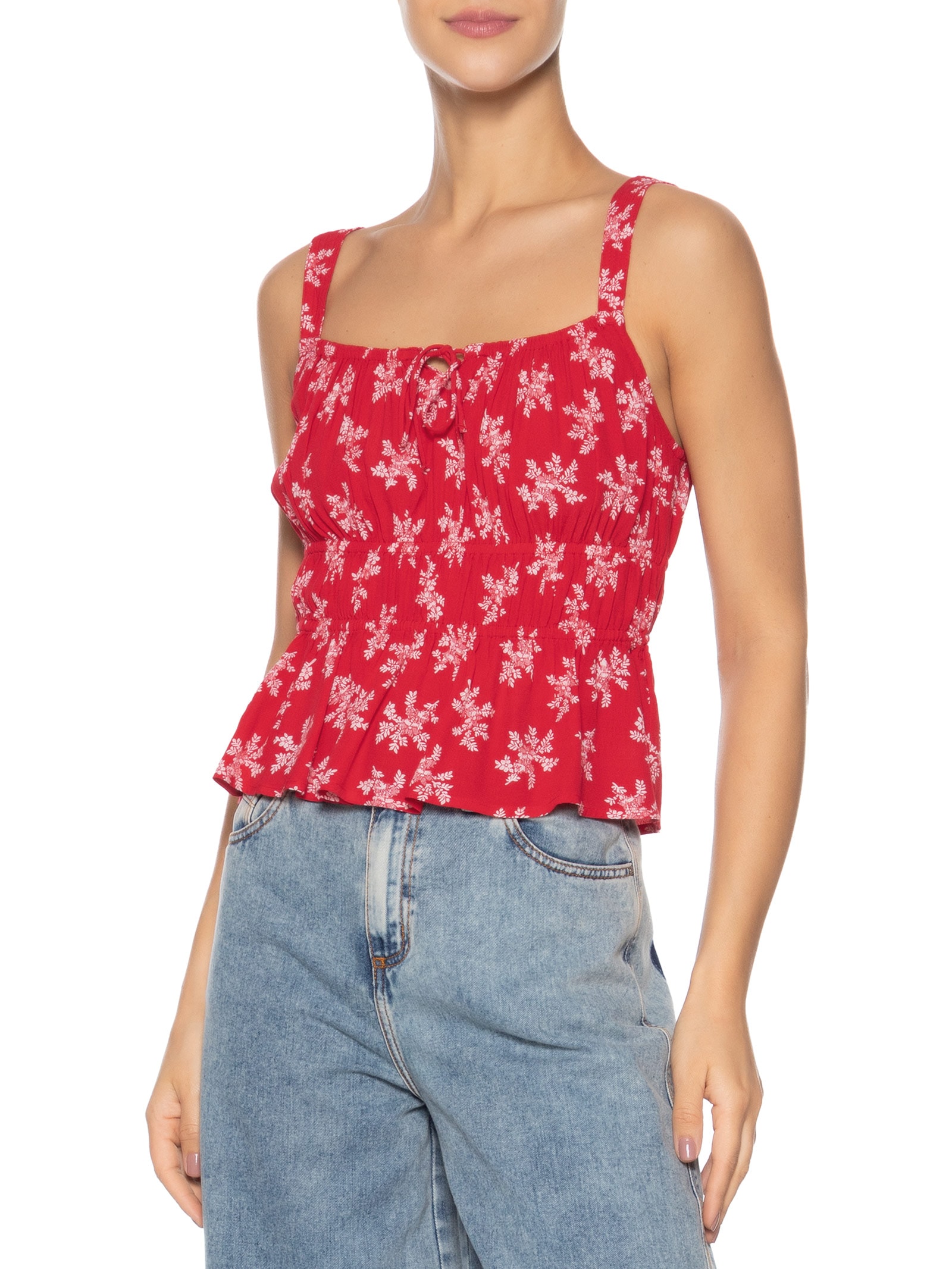 Blusa Feminina Ambrey Slim Sl BLS Vermelho Levi's