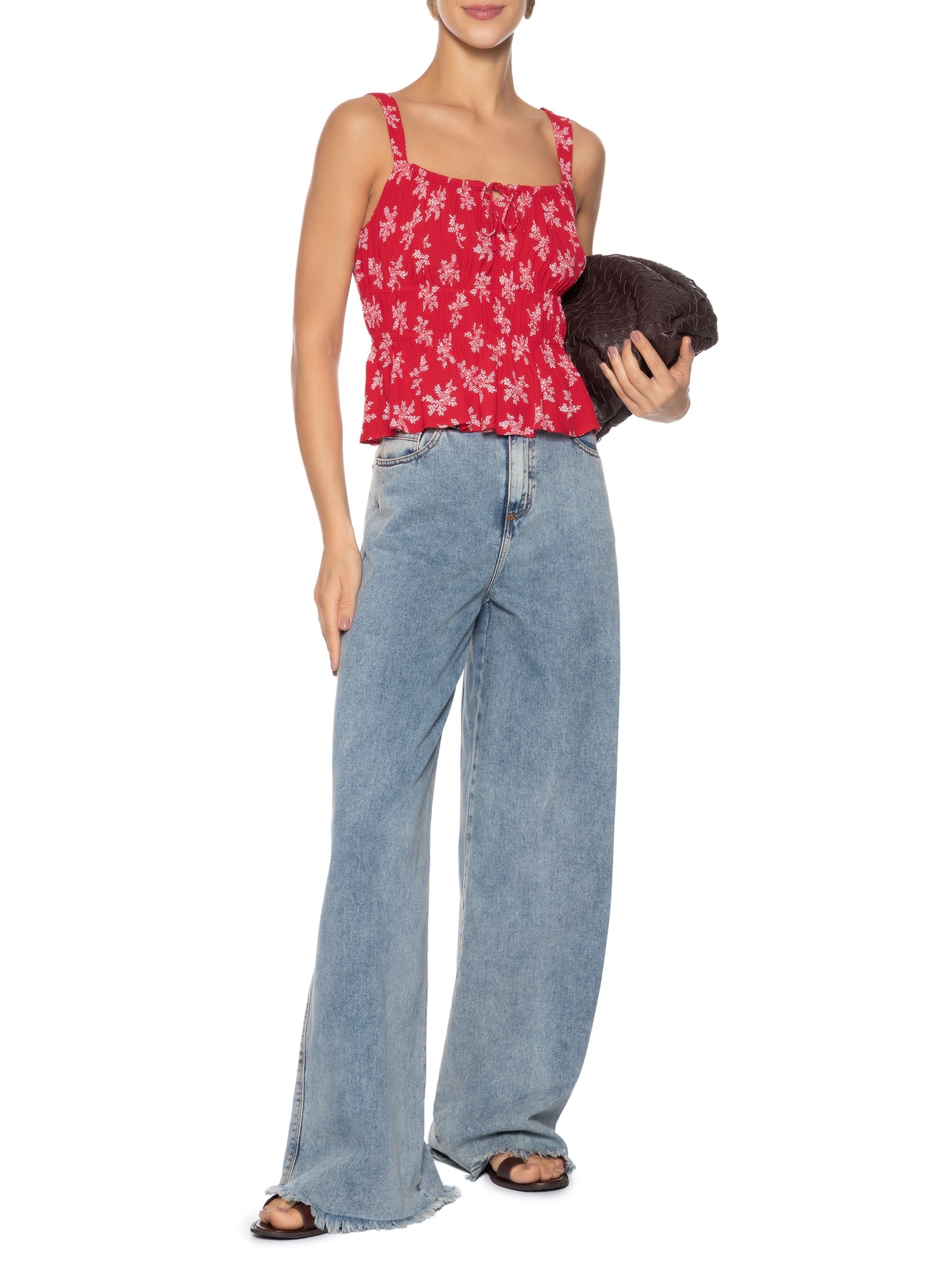 Blusa Feminina Ambrey Slim Sl BLS Vermelho Levi's