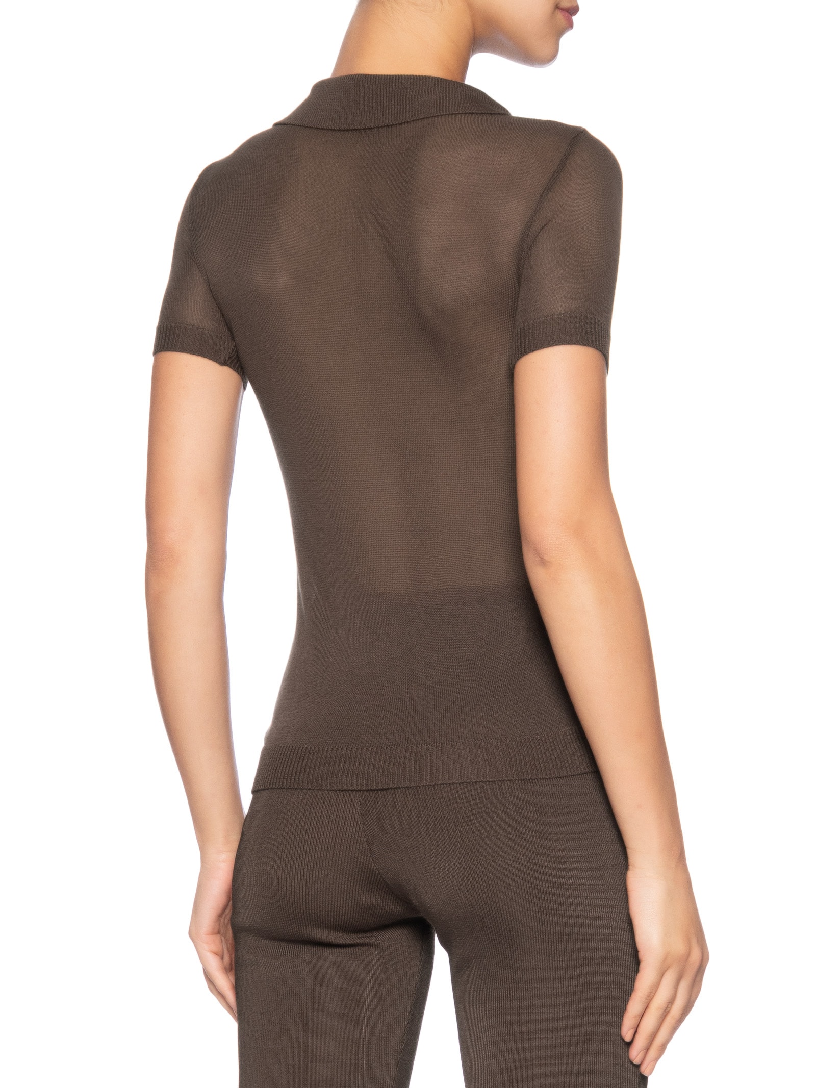 Blusa Feminina Amelia Tricot Marrom Haight