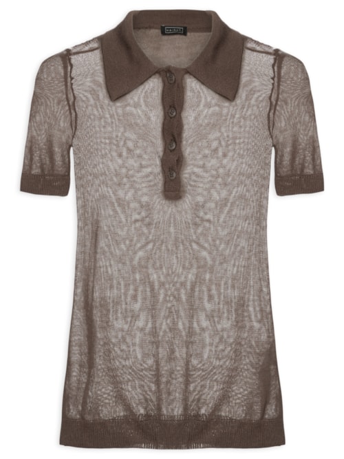 Blusa Feminina Amelia Tricot – Marrom