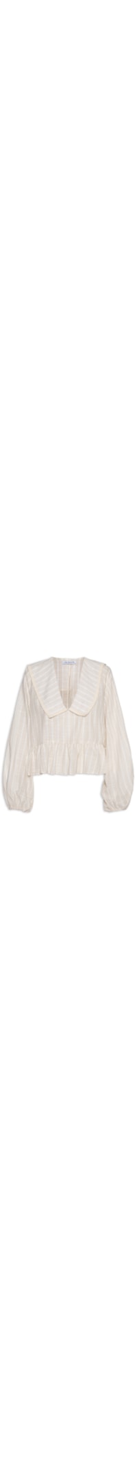 Blusa Feminina Ampla Manga Longa - Bege