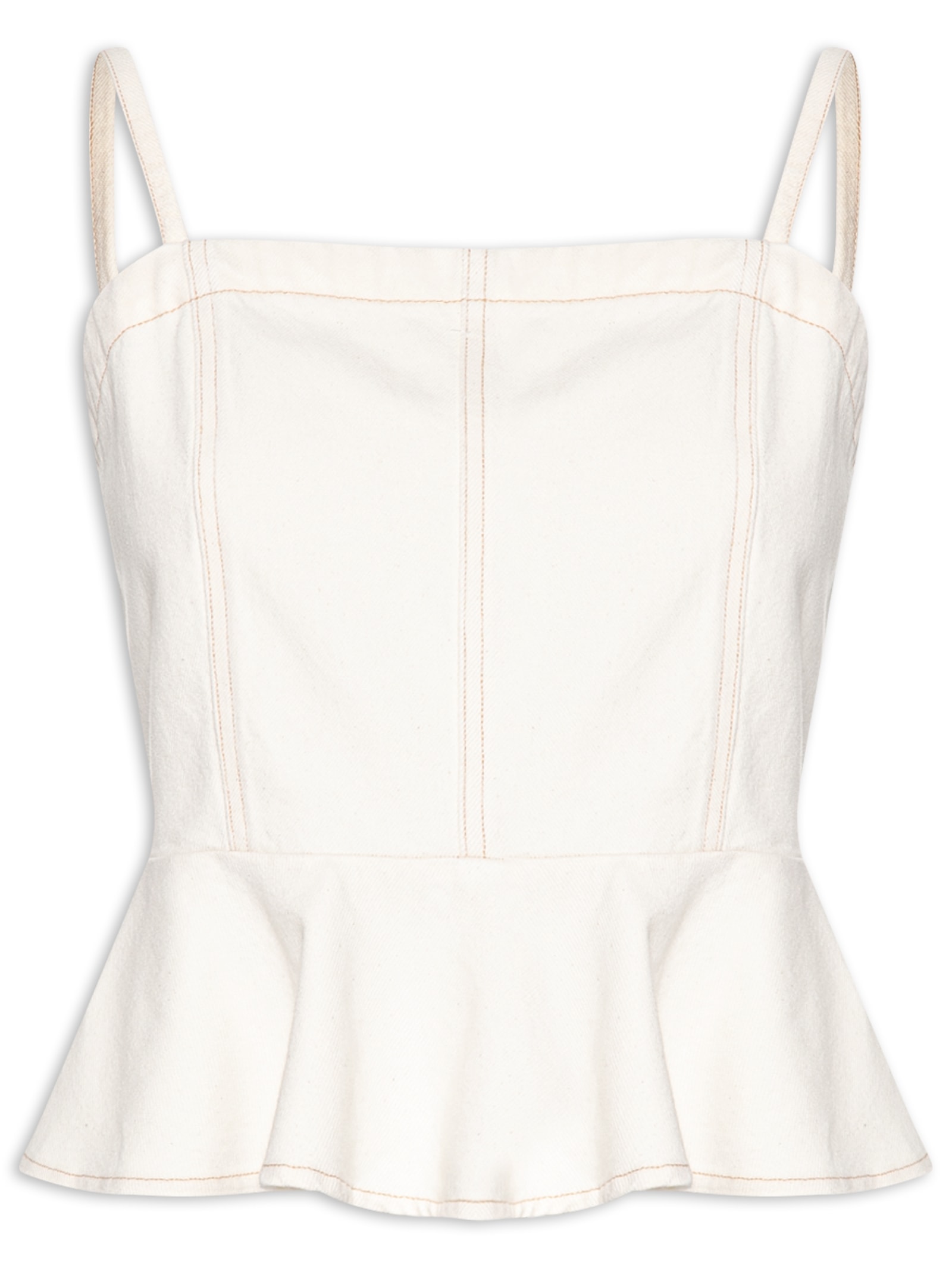 Blusa Feminina Anderson Flounce Top Branco Levi's
