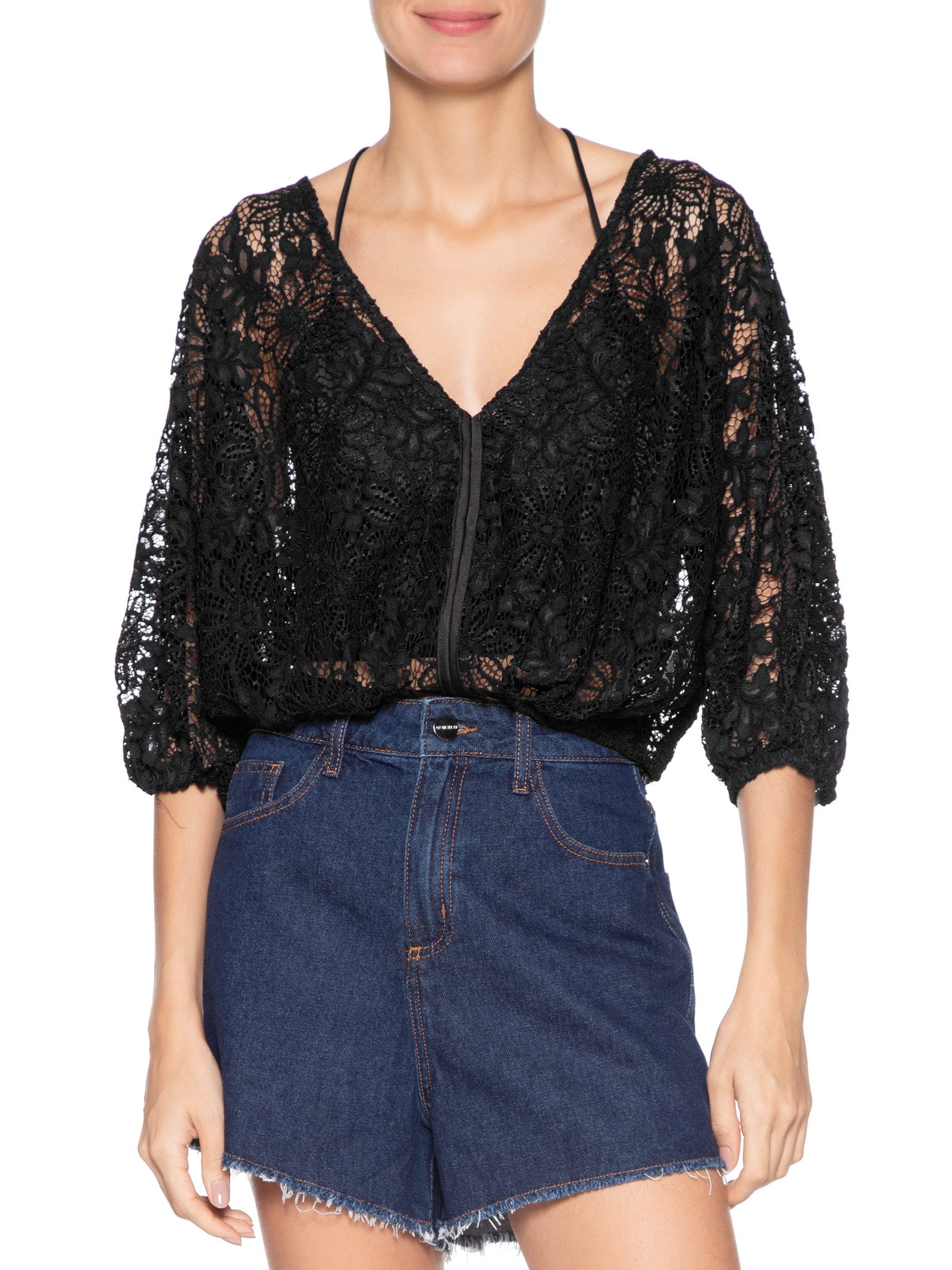 Blusa Feminina Antônia II Preto Le Lis