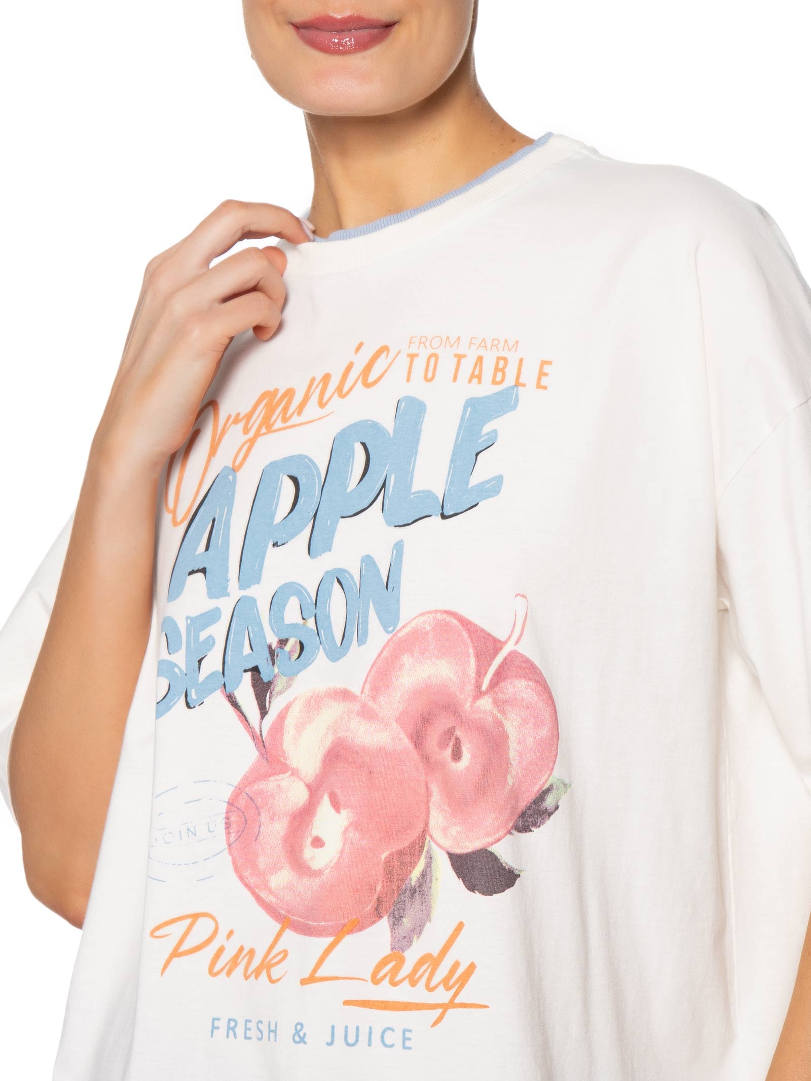 Blusa Feminina Apple Branco Le Lis
