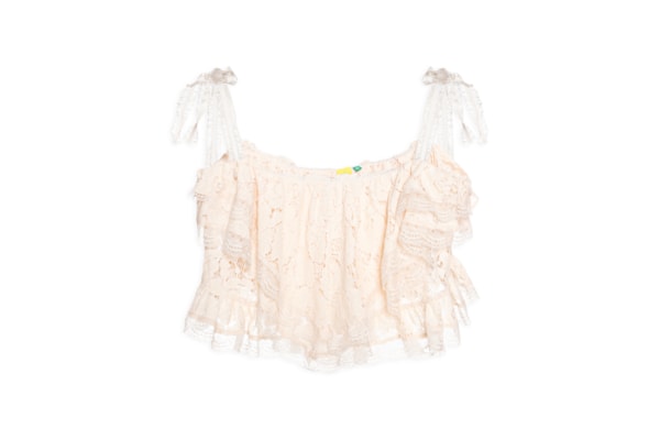Blusa Feminina Artesanal Babados - Bege